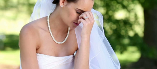 Sad Bride for Wedding Mistakes