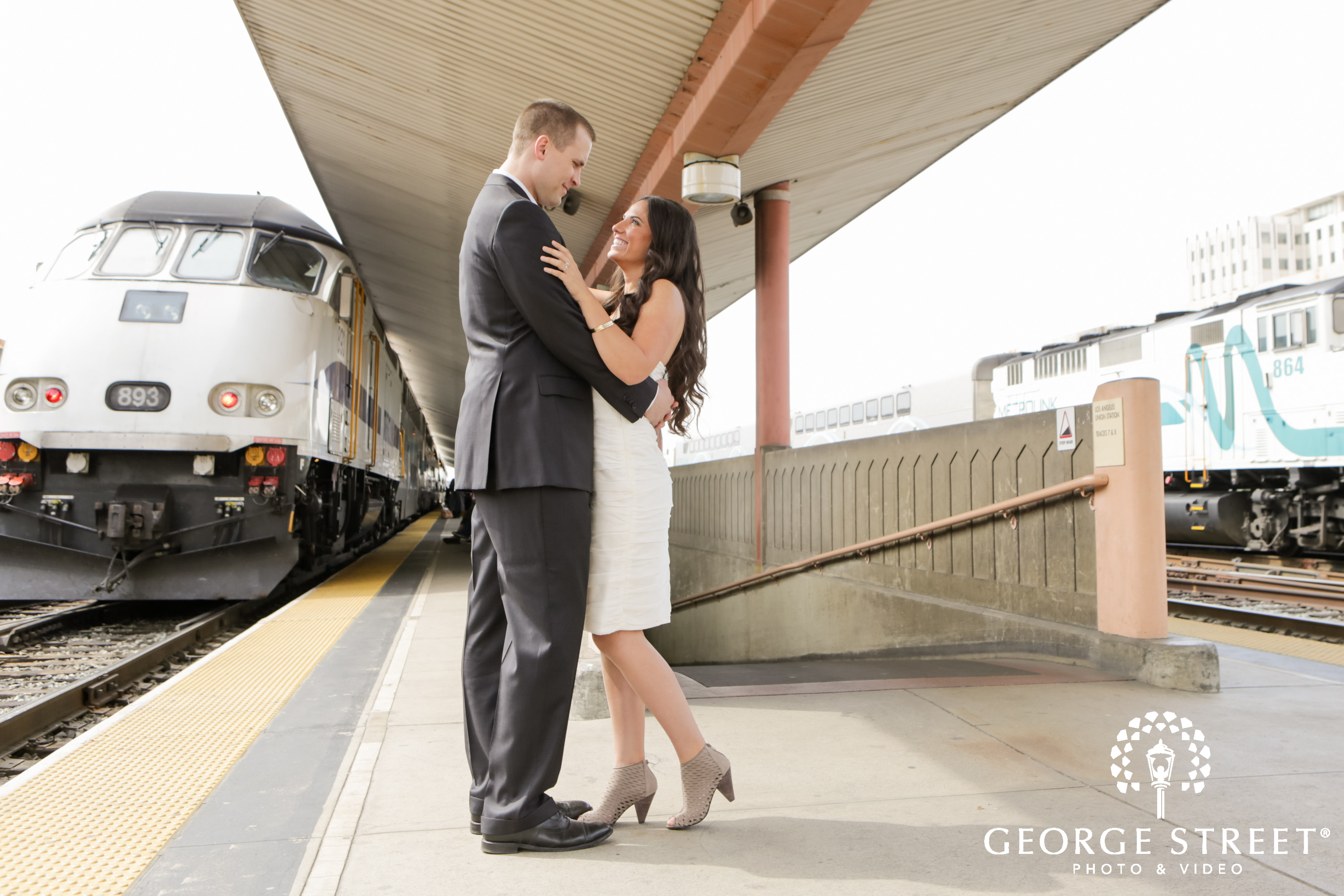 union station - engagement photo