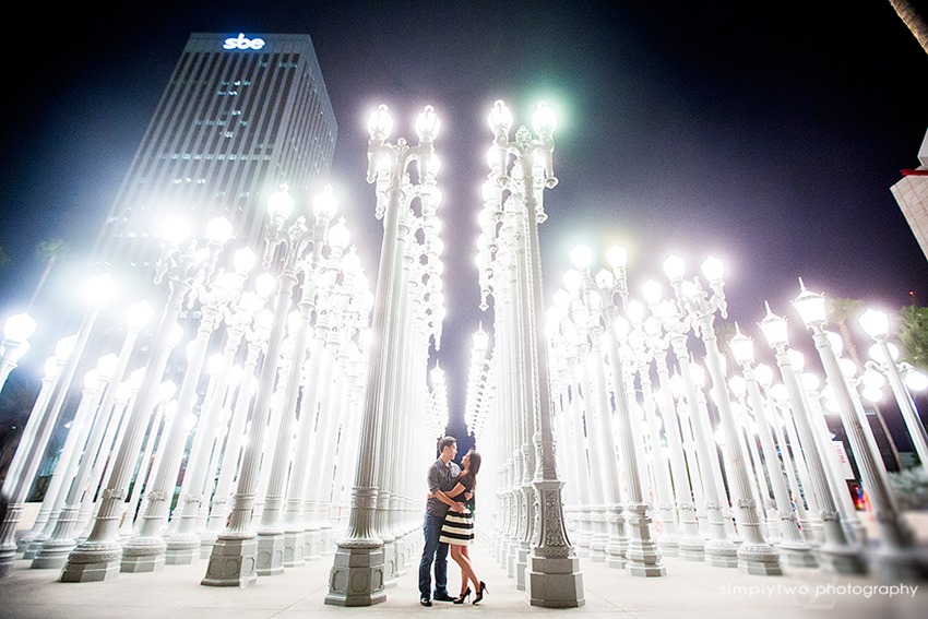Urban Light - engagement photo