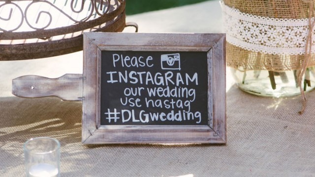 bonus tip - wedding hashtag